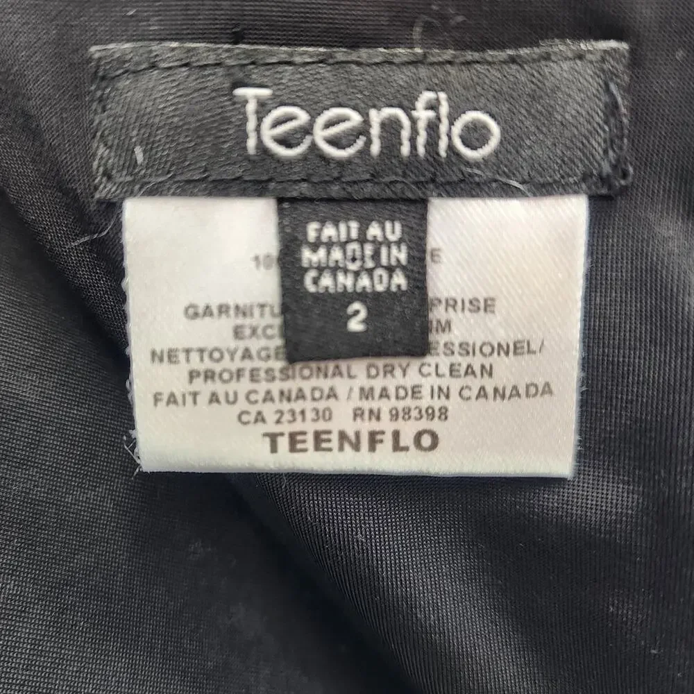 Vintage Teenflo Sequin Mini Skirt Black– Women’s 2